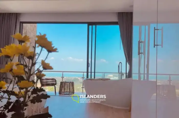 vues imprenables depuis cette immense villa de 3 chambres avec piscine à Bophut Hill