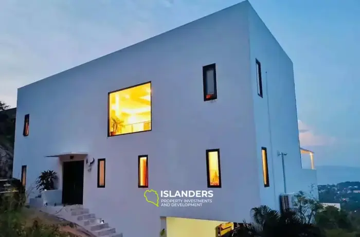 vues imprenables depuis cette immense villa de 3 chambres avec piscine à Bophut Hill