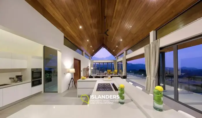 Poolvilla mit 6 Schlafzimmern und Meerblick in Bophut Hills