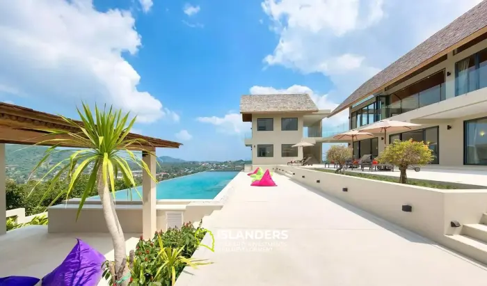 Poolvilla mit 6 Schlafzimmern und Meerblick in Bophut Hills