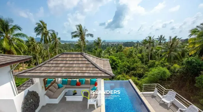 Modern 3-Bedroom Sea View Pool Villa in Chaweng