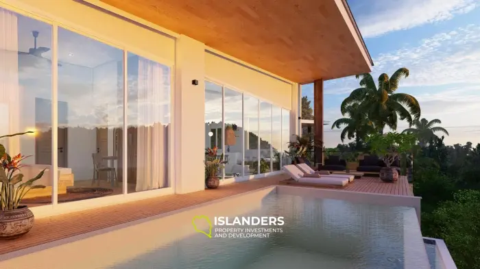 3-br seaview villas on Chaloklum Hills (plot C2)