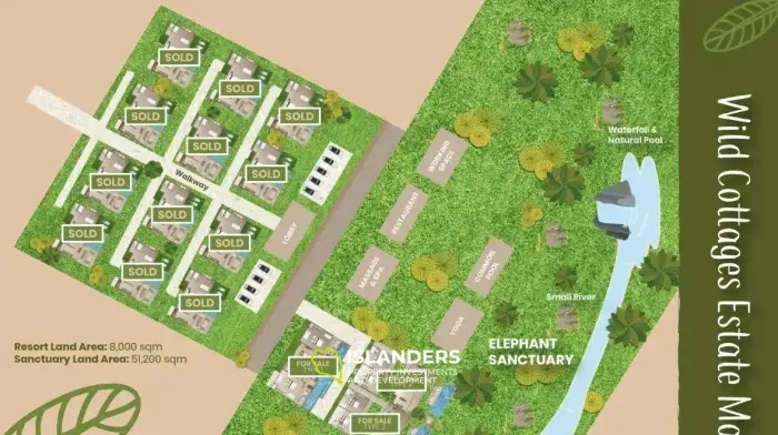 Villa de 2 dormitorios en venta en Wild Cottages Sanctuary