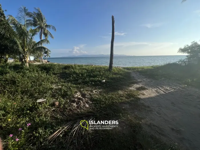 Beachfront land in Bantai, Koh Phangan with Views to Koh Samui"