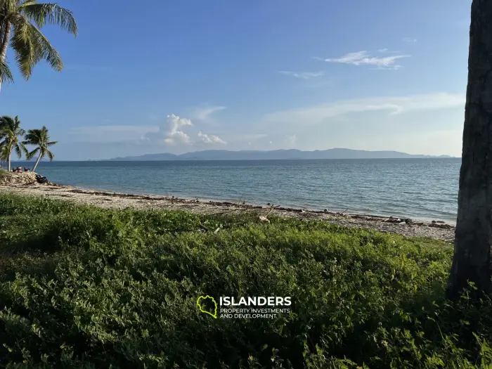 Beachfront land in Bantai, Koh Phangan with Views to Koh Samui"