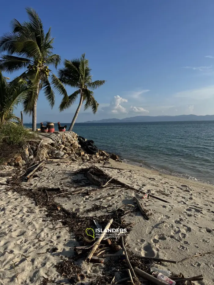 Beachfront land in Bantai, Koh Phangan with Views to Koh Samui"