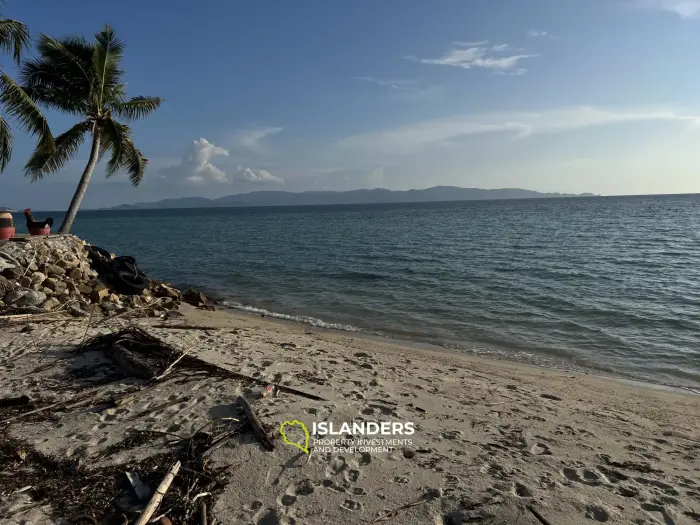 Beachfront land in Bantai, Koh Phangan with Views to Koh Samui"
