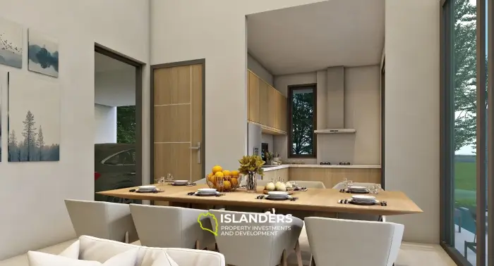 וילה מתוחכמת עם 3 חדרי שינה עם מתקנים מודרניים