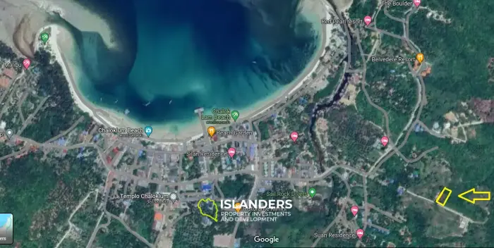 Земля с красивым видом на море в Чалокламе