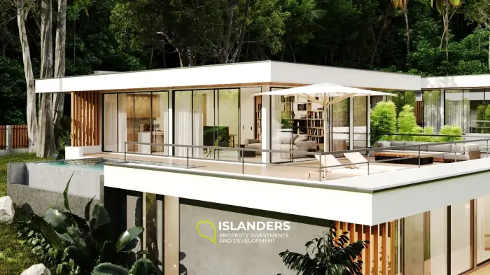 Villa tropicale 2 chambres avec piscine dans la jungle