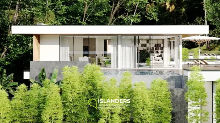 Villa tropicale 2 chambres avec piscine dans la jungle