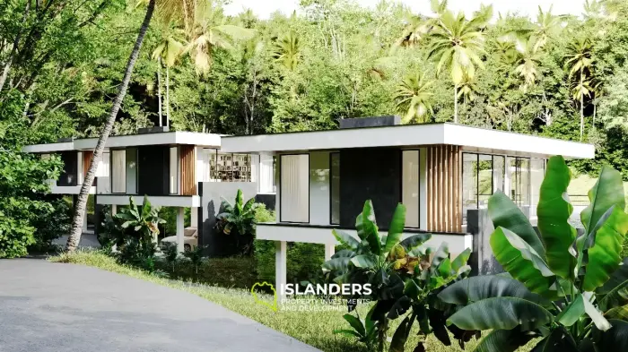 Villa tropicale 2 chambres avec piscine dans la jungle