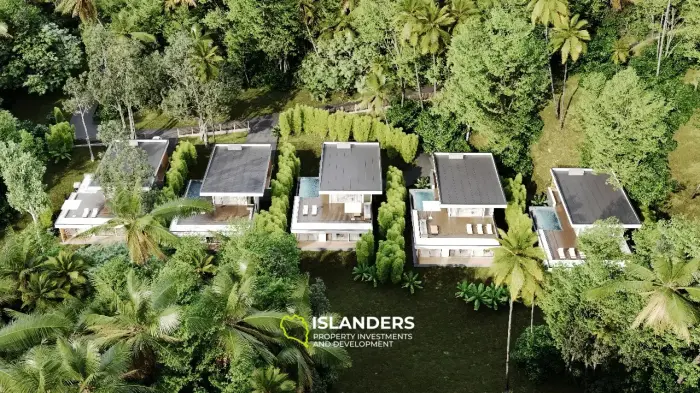 Villa tropicale 2 chambres avec piscine dans la jungle