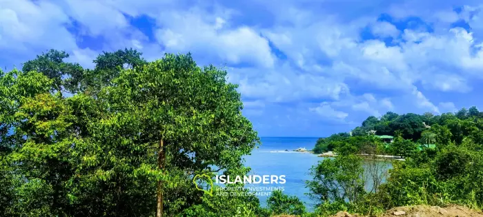 Superbe terrain avec vue sur la mer sur Koh Phangan, Haad Tien à vendre, 2533 m², 1,58 Rai, à 2 minutes de la plage