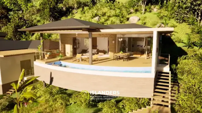 Villa 1BR avec vue sur la mer, Baan Tai