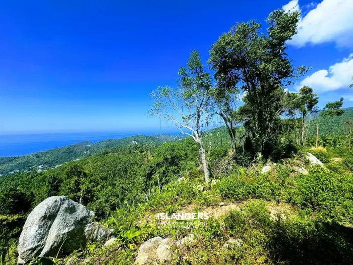 Terreno absolutamente único e impresionante con vista al mar y puesta de sol de 360° en Haad Yao, 6400 m² (4 Rai)