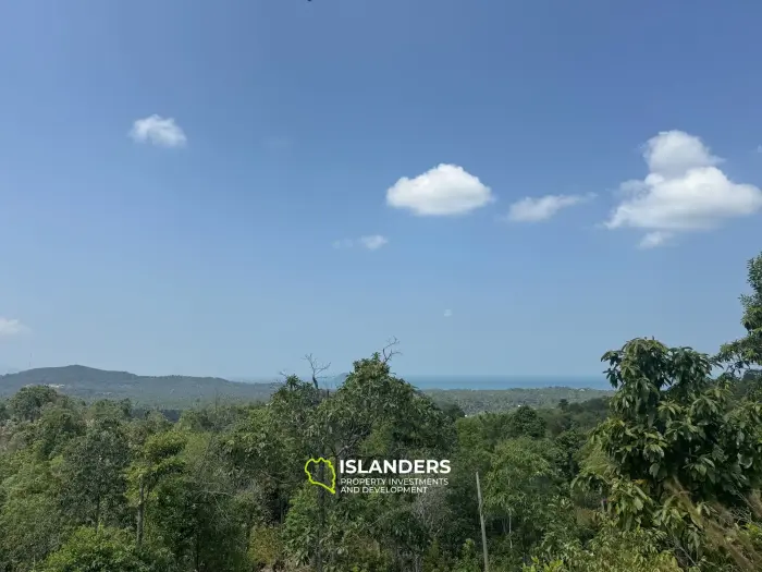Amazing seaview and jungleview land with good potential (dirty road, no electricity), 1 Rai  (Plot 40)
