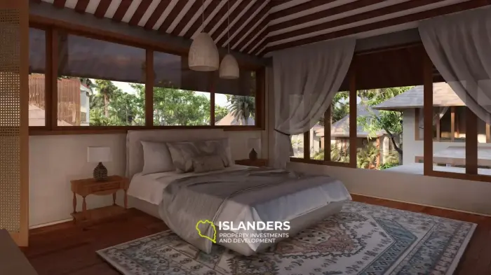 Stylish bungalow in a boutique resort – close to the beach