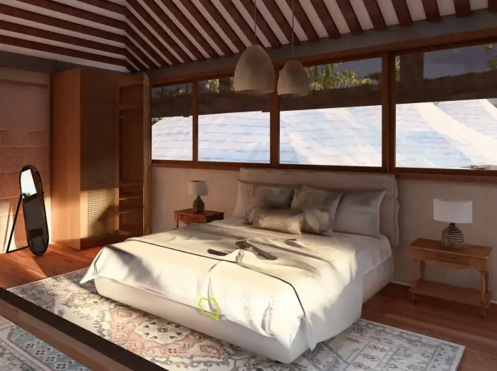 Stylish bungalow in a boutique resort – close to the beach