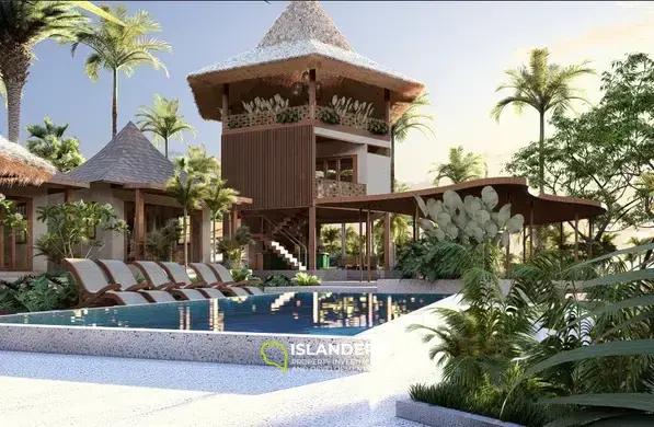 Stylish bungalow in a boutique resort – close to the beach