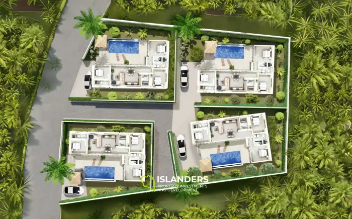 Villas de lujo de tres habitaciones en Hin Kong