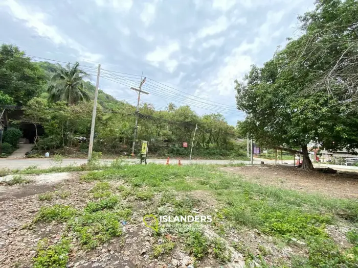 Flat land near the road in Haad Rin