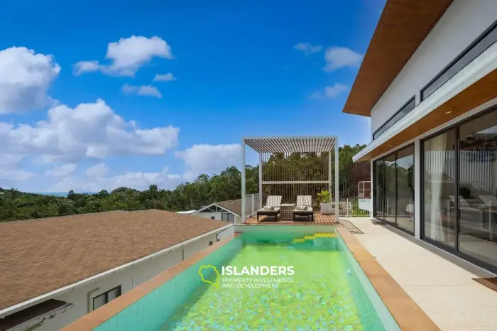 Villa neuve de 2 chambres avec vue sur la mer et piscine privée