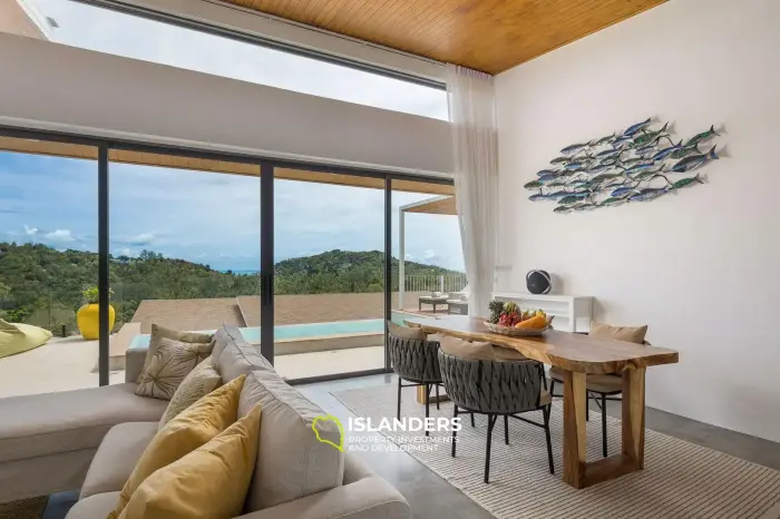 Villa neuve de 2 chambres avec vue sur la mer et piscine privée