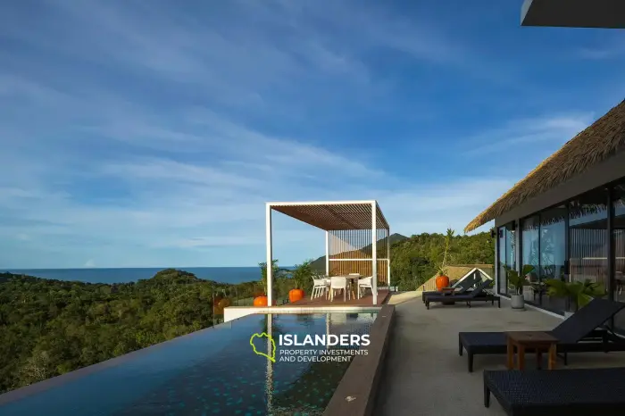 Villa neuve de 3 chambres avec vue sur la mer et piscine privée