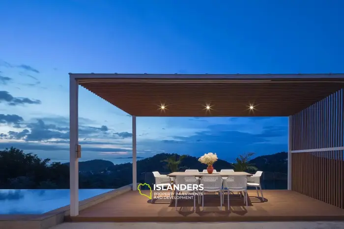 Villa neuve de 3 chambres avec vue sur la mer et piscine privée