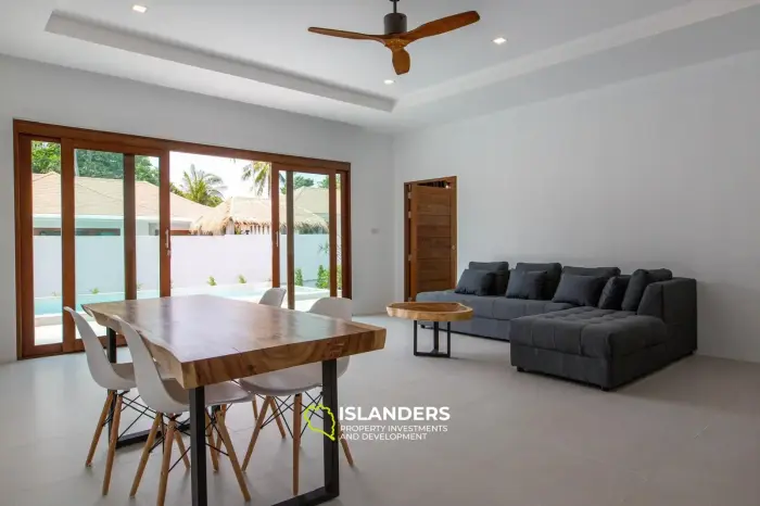 3 encantadoras villas de 2 dormitorios con piscina en el centro de Koh Phangan