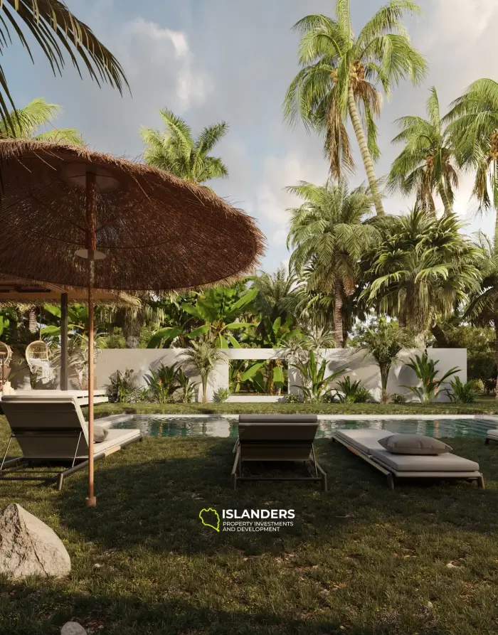 ¡Casas boutique de 1 dormitorio con jardín en Chaloklum!