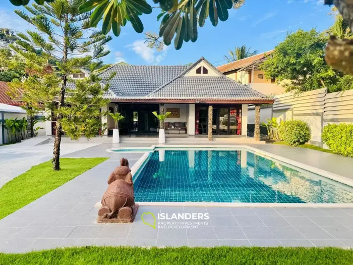 4 bedroom pool villa with the large plot