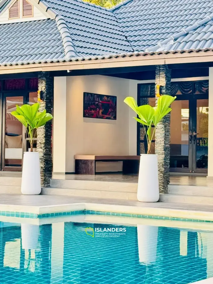 4 bedroom pool villa with the large plot
