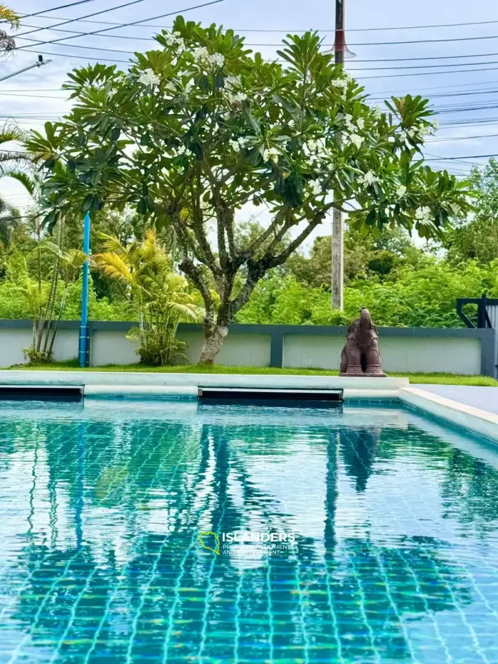 4 bedroom pool villa with the large plot