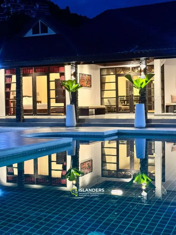 4 bedroom pool villa with the large plot