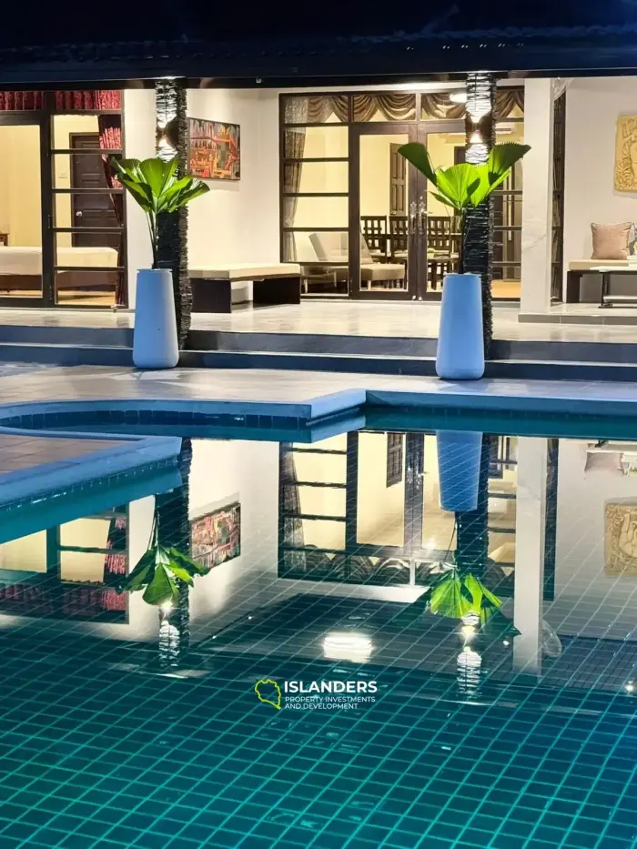 4 bedroom pool villa with the large plot