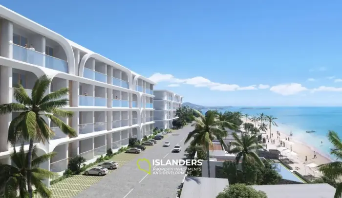 Appartement avec vue sur la mer dans un complexe résidentiel en bord de mer (projet sur plan)