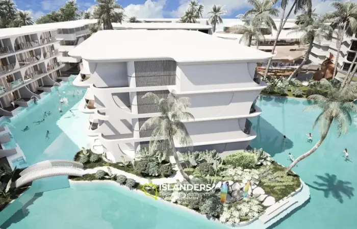 Appartement avec vue sur la mer dans un complexe résidentiel en bord de mer (projet sur plan)