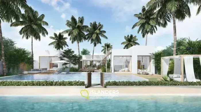 Appartement avec vue sur la mer dans un complexe résidentiel en bord de mer (projet sur plan)