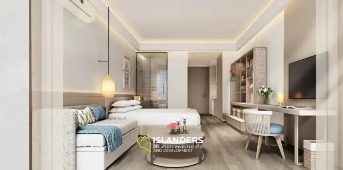 Appartement avec vue sur la mer dans un complexe résidentiel en bord de mer (projet sur plan)