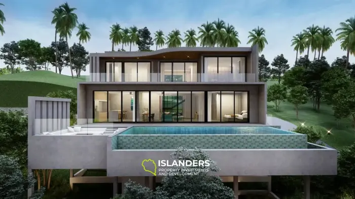 Poolvilla 3 Schlafzimmer mit Meerblick