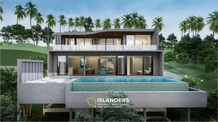 Poolvilla 3 Schlafzimmer mit Meerblick