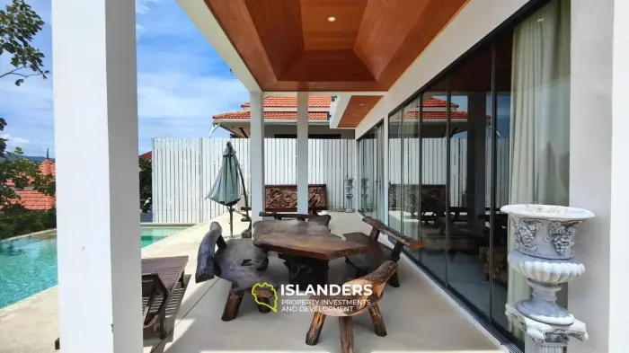 3 bedroom pool villa with garden