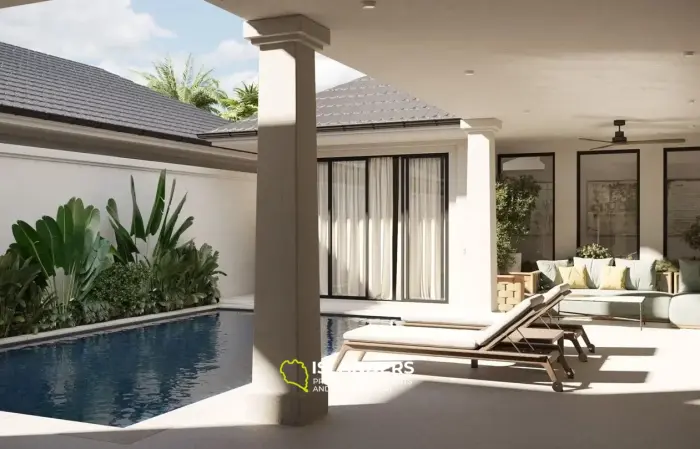 3 bedroom pool villa near the beach 