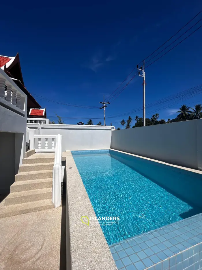 2 bedroom pool villa with a picturesque view