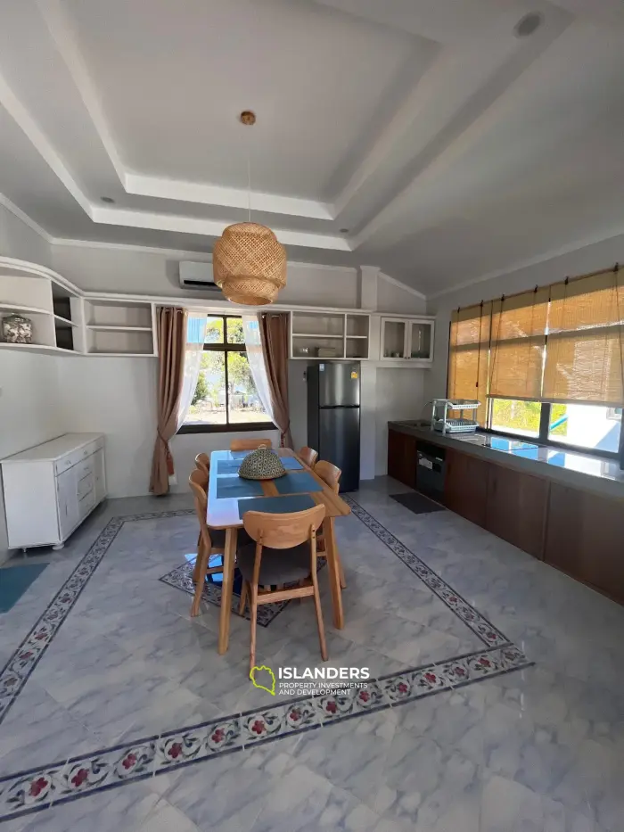 2 bedroom pool villa with a picturesque view