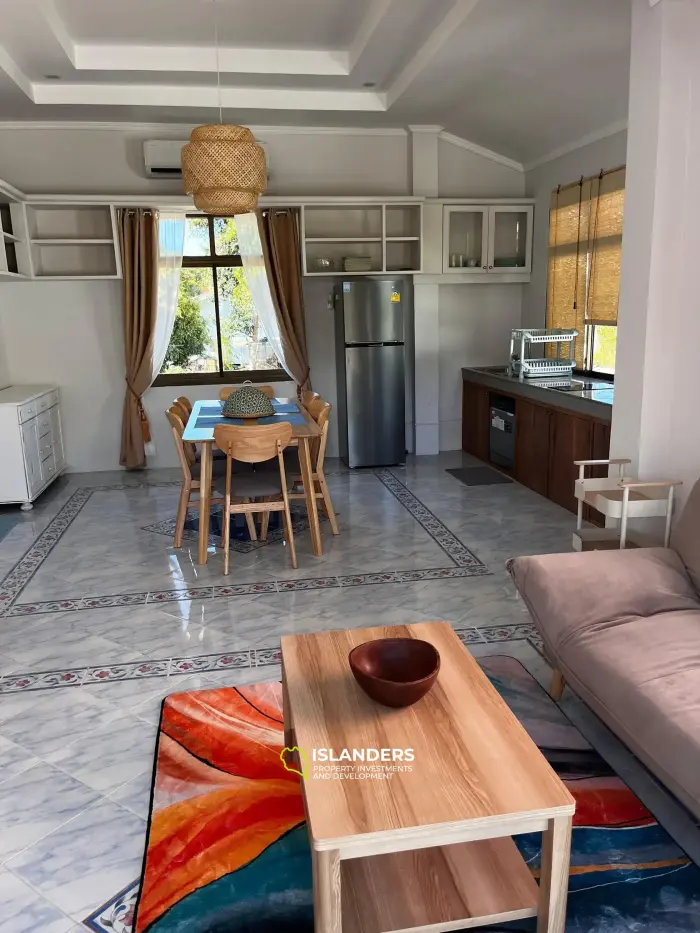 2 bedroom pool villa with a picturesque view