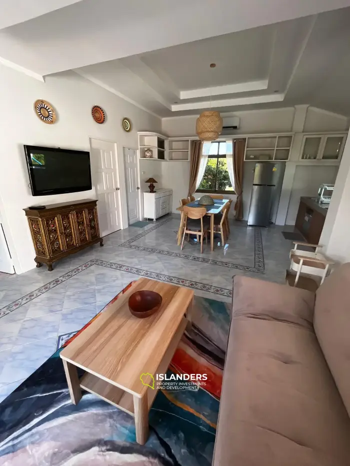 2 bedroom pool villa with a picturesque view