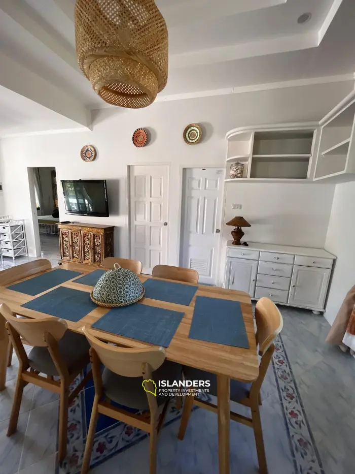 2 bedroom pool villa with a picturesque view